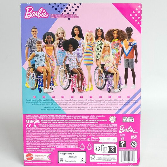 NEW Barbie Fashionistas Doll #194 Wheelchair and Ramp, Straight Blonde Hair - Picture 2 of 5